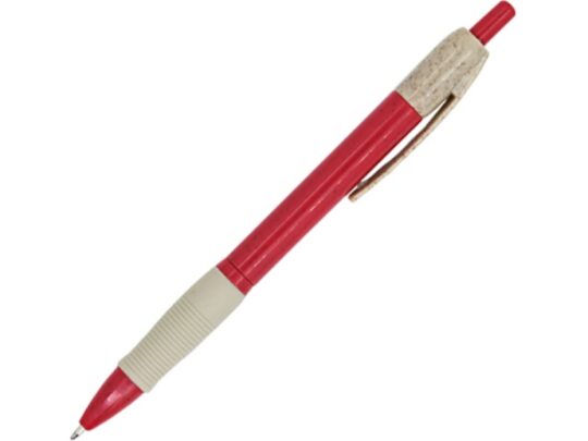 Ручка шариковая HANA из пшеничного волокна, бежевый/красный, арт. 028453003