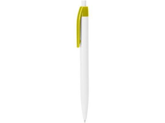 Ручка пластиковая шариковая HINDRES, белый/желтый, арт. 028448603