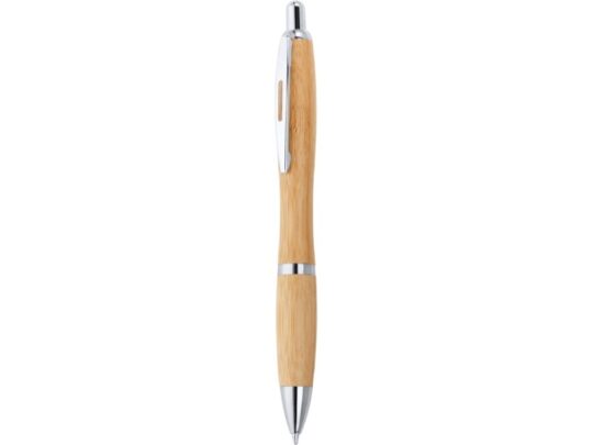 Шариковая ручка SAGANO из бамбука, серебристый, арт. 028445403