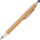 Ручка шариковая PAMPA с цветным стилусом, натуральный/черный, арт. 028443403