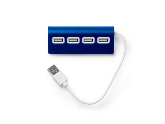 USB-хаб PLERION, королевский синий, арт. 028440803