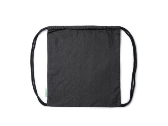 Рюкзак-мешок BREST из 100% органического хлопка, черный, арт. 028575103