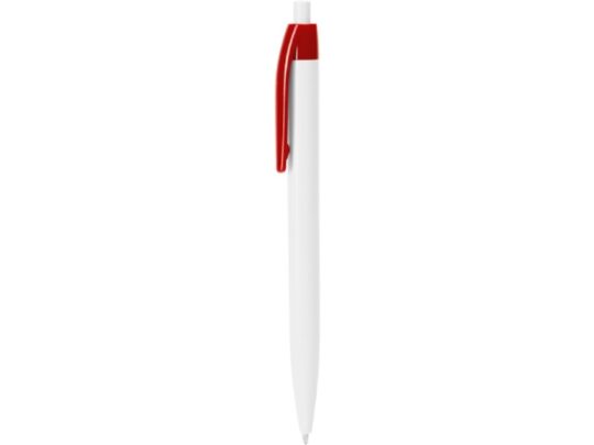 Ручка пластиковая шариковая HINDRES, белый/красный, арт. 028448203
