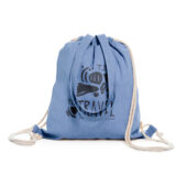 Рюкзак-мешок VARESE из переработанного хлопка, королевский синий, арт. 028576603