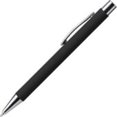 Ручка металлическая шариковая DOVER с покрытием софт-тач, черный, арт. 028458203