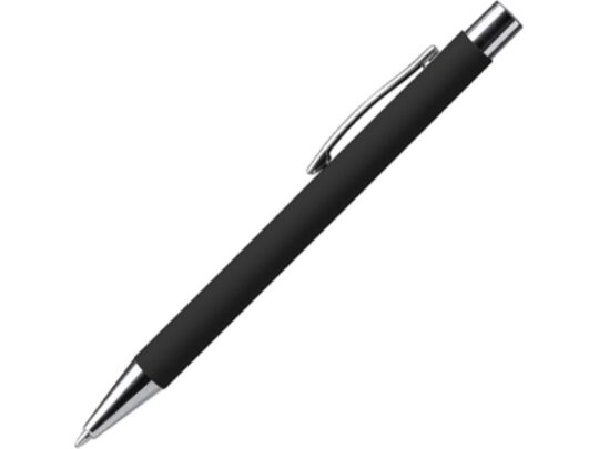 Ручка металлическая шариковая DOVER с покрытием софт-тач, черный, арт. 028458203
