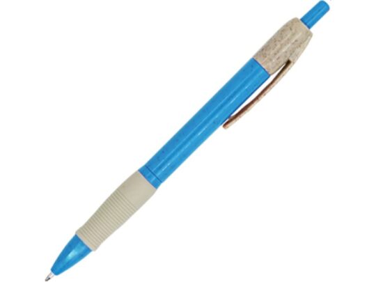 Ручка шариковая HANA из пшеничного волокна, бежевый/голубой, арт. 028453203