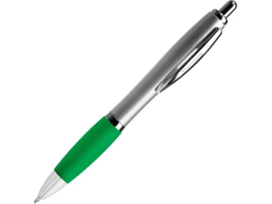 Ручка пластиковая шариковая CONWI, серебристый/папоротник, арт. 028446903
