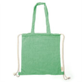 Рюкзак-мешок VARESE из переработанного хлопка, папоротниковый, арт. 028576403