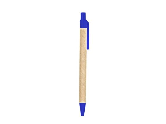 Блокнот LIEN с шариковой ручкой из переработанного картона, крафт/королевский синий, арт. 028514503