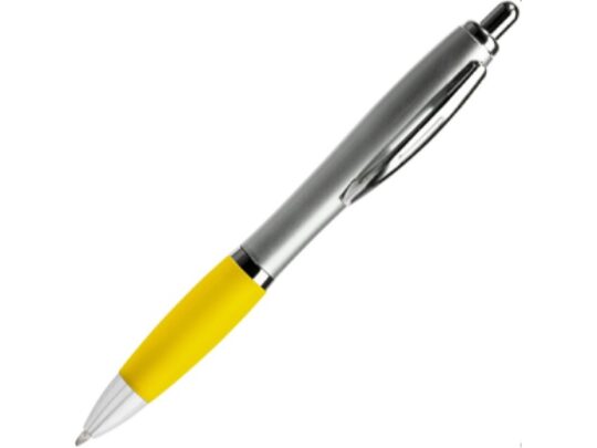 Ручка пластиковая шариковая CONWI, серебристый/желтый, арт. 028447203