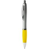 Ручка пластиковая шариковая CONWI, серебристый/желтый, арт. 028447203
