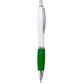 Ручка пластиковая шариковая CARREL с антибактериальным покрытием, белый/папоротник, арт. 028447603