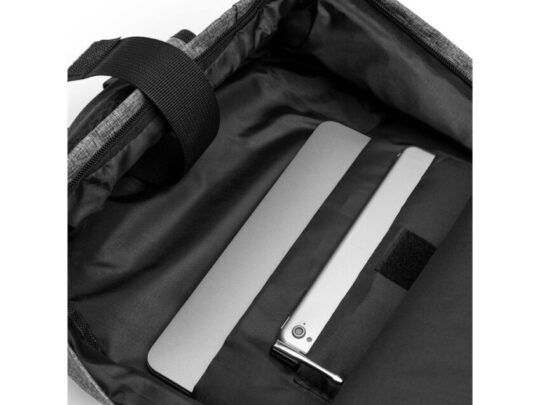 Рюкзак SIDNEY переработанного полиэстера, серый меланж/черный, арт. 028516803