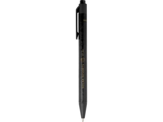 Одноцветная шариковая ручка Chartik из переработанной бумаги с матовой отделкой, сплошной черный, арт. 028435803