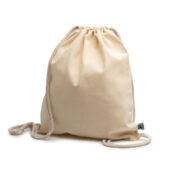 Рюкзак-мешок BARONE из 100% хлопка, бежевый, арт. 028575203