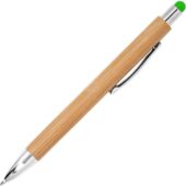 Ручка шариковая PAMPA с цветным стилусом, натуральный/папоротник, арт. 028443203