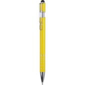 Ручка-стилус металлическая шариковая BORNEO, желтый, арт. 028457103