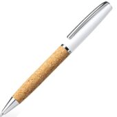 Ручка шариковая ALTON из натуральной пробки и металла, натуральный/серебристый, арт. 028442403