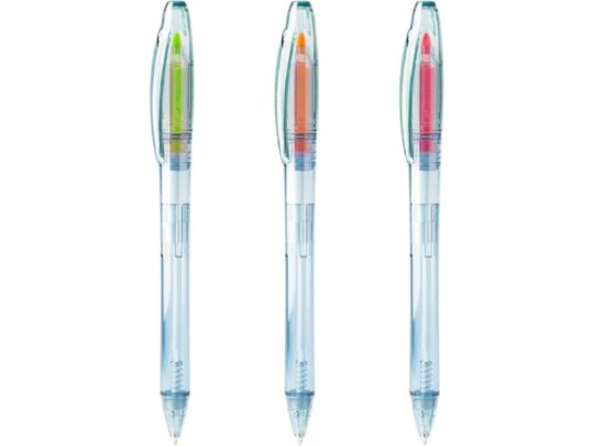 Ручка-маркер пластиковая ARASHI, прозрачный/розовый, арт. 028453503