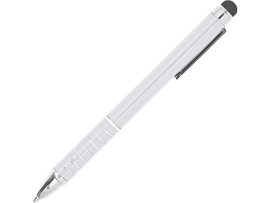 Ручка-стилус металлическая шариковая CANAIMA, белый, арт. 028457603