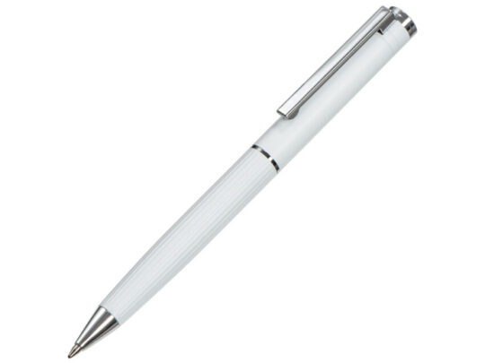 Шариковая металлическая ручка с анодированным слоем Monarch, белая, арт. 028431703