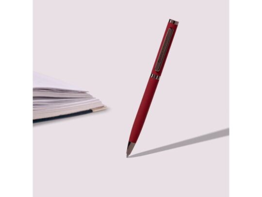 Ручка Firenze шариковая автоматическая софт-тач, красная, арт. 028435303