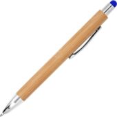 Ручка шариковая PAMPA с цветным стилусом, натуральный/желтый, арт. 028443503