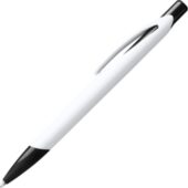 Ручка пластиковая шариковая CITIX, белый/черный, арт. 028452603