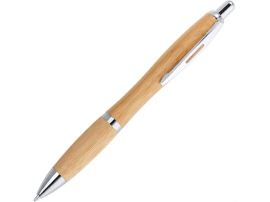 Шариковая ручка SAGANO из бамбука, серебристый, арт. 028445403
