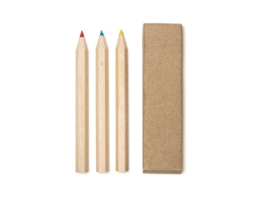 Набор DENOK из 3 цветных деревянных карандашей, арт. 028507903