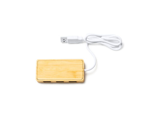USB-хаб NEPTUNE, древесина/белый, арт. 028437203