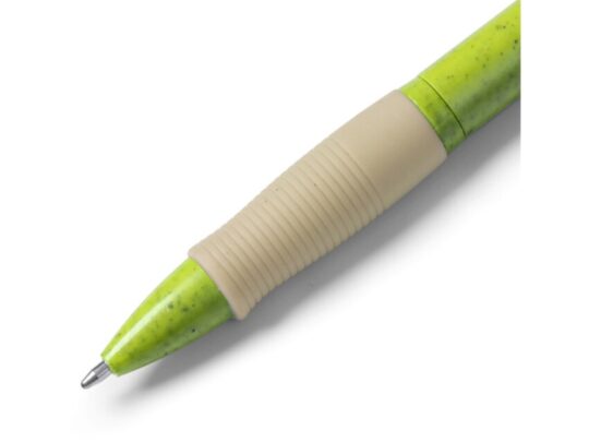 Ручка шариковая HANA из пшеничного волокна, бежевый/зеленое яблоко, арт. 028453103