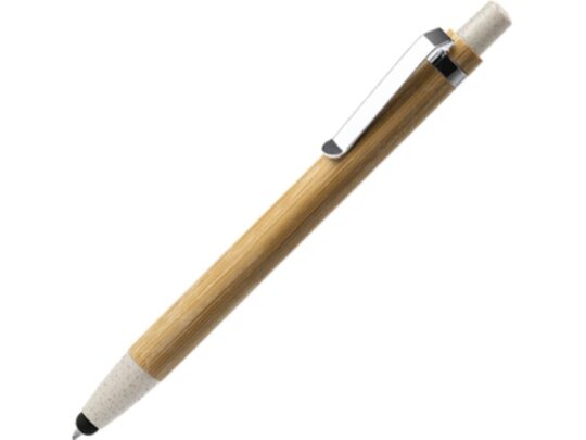 Ручка-стилус шариковая NAGOYA с бамбуковым корпусом, натуральный/бежевый, арт. 028444003