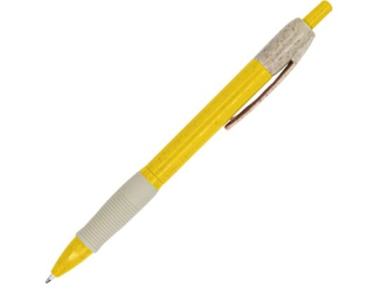 Ручка шариковая HANA из пшеничного волокна, бежевый/желтый, арт. 028453303
