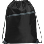 Рюкзак-мешок NINFA с карманом на молнии, черный, арт. 028578603