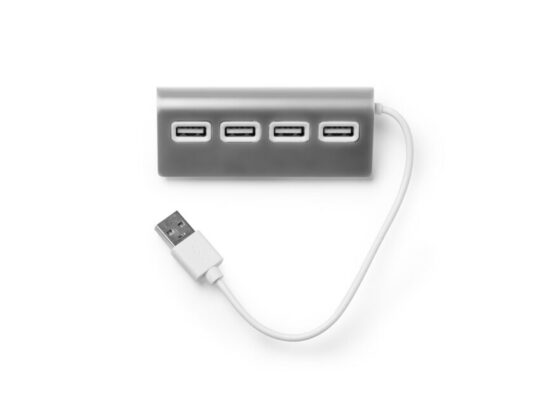 USB-хаб PLERION, серебристый, арт. 028440603