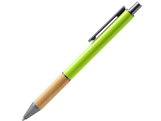 Ручка шариковая PENTA металлическая с бамбуковой вставкой, папоротниковый, арт. 028444903
