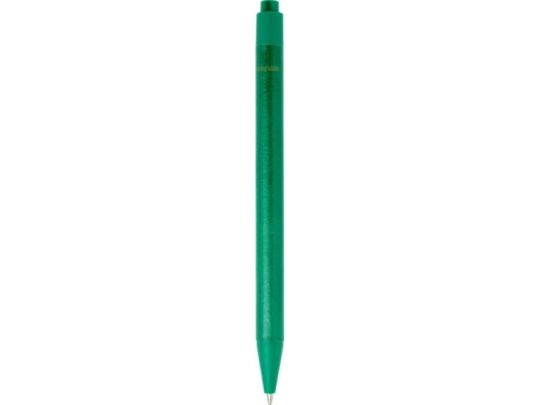 Одноцветная шариковая ручка Chartik из переработанной бумаги с матовой отделкой, зеленый, арт. 028435703