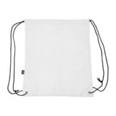 Рюкзак-мешок LARUS из мягкого материала RPET, белый, арт. 028579103