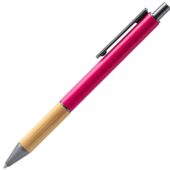 Ручка шариковая PENTA металлическая с бамбуковой вставкой, розовый, арт. 028444703