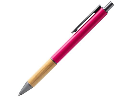 Ручка шариковая PENTA металлическая с бамбуковой вставкой, розовый, арт. 028444703