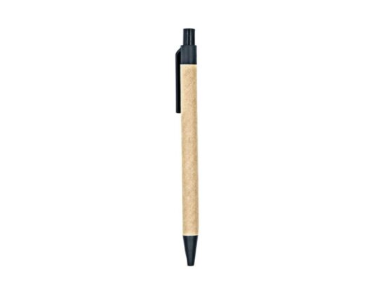 Блокнот LIEN с шариковой ручкой из переработанного картона, крафт/черный, арт. 028514403