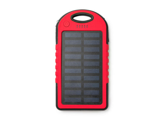 Портативный внешний аккумулятор DROIDE на солнечной батарее, красный, арт. 028564103