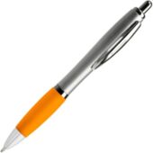 Ручка пластиковая шариковая CONWI, серебристый/апельсин, арт. 028446603