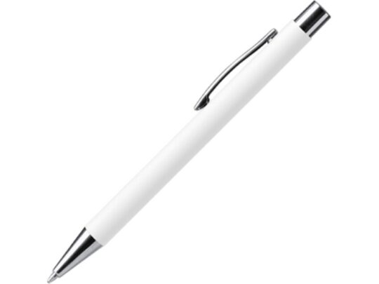 Ручка металлическая шариковая DOVER с покрытием софт-тач, белый, арт. 028458103