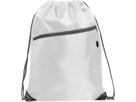 Рюкзак-мешок NINFA с карманом на молнии, белый, арт. 028578503