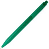 Одноцветная шариковая ручка Chartik из переработанной бумаги с матовой отделкой, зеленый, арт. 028435703