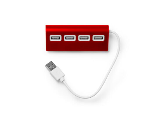 USB-хаб PLERION, красный, арт. 028440503