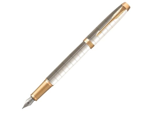 Перьевая ручка Parker IM Premium F318  Pearl GT,перо: F, цвет чернил: blue, в подарочной упаковке., арт. 028600703